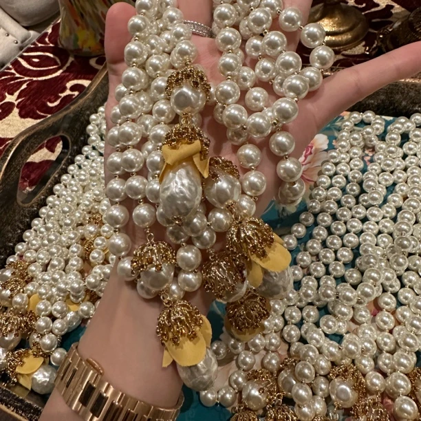 铜合金仿珍珠项链 宋宋典藏 ｜ 太美的一条百洛珠 英｜8882