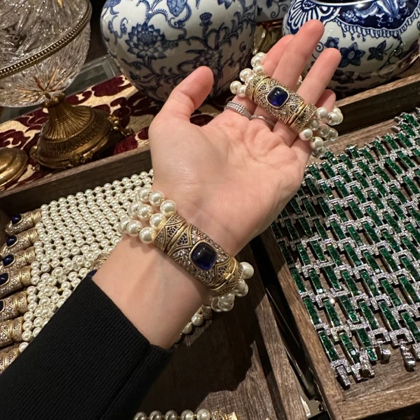 铜合金仿水晶手链 【1120】英｜经典原标克拉款CrownFrett工匠流光