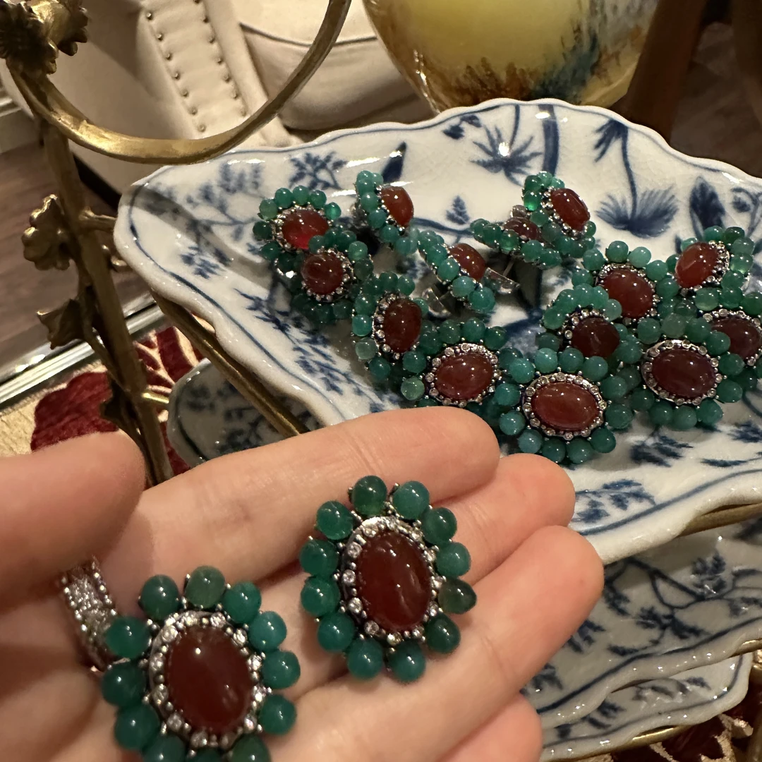 铜合金仿水晶耳饰 【4659】Muilisa 珍藏 無可複製的愛