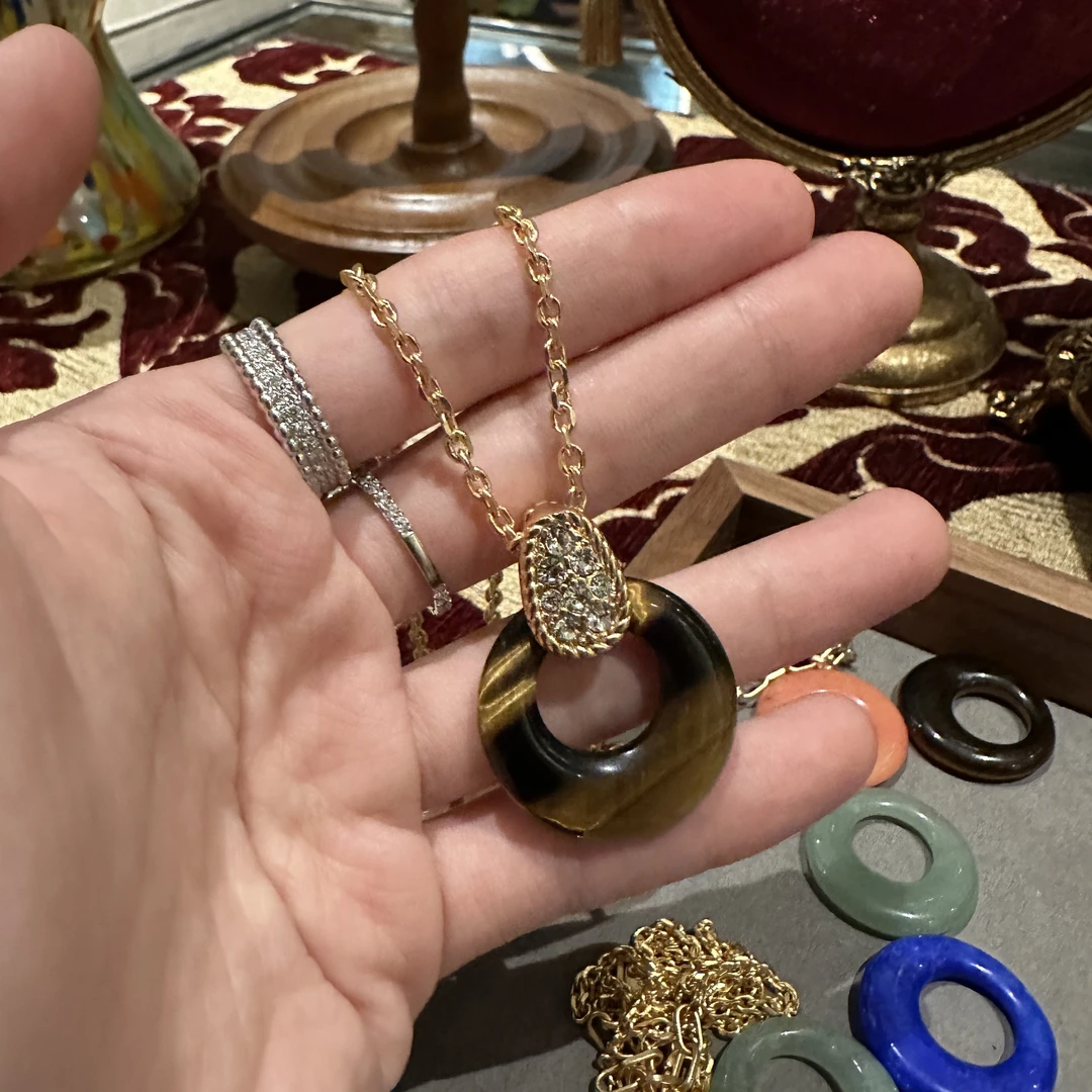 铜合金仿水晶项链 御用手工工坊【808】可替换项链