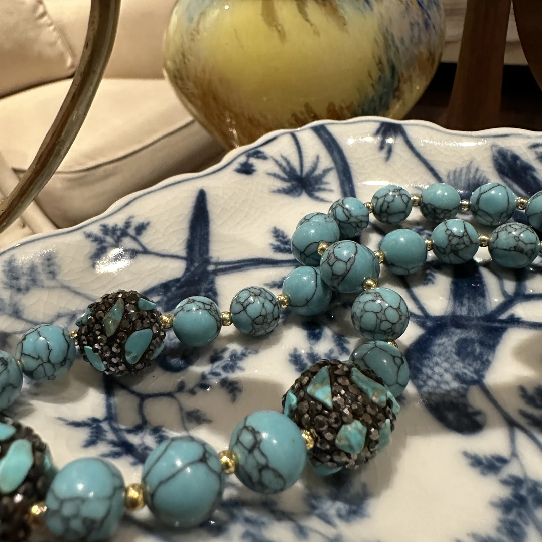 铜合金仿珍珠项链 【2503】意｜精品店 高级即视感闪烁