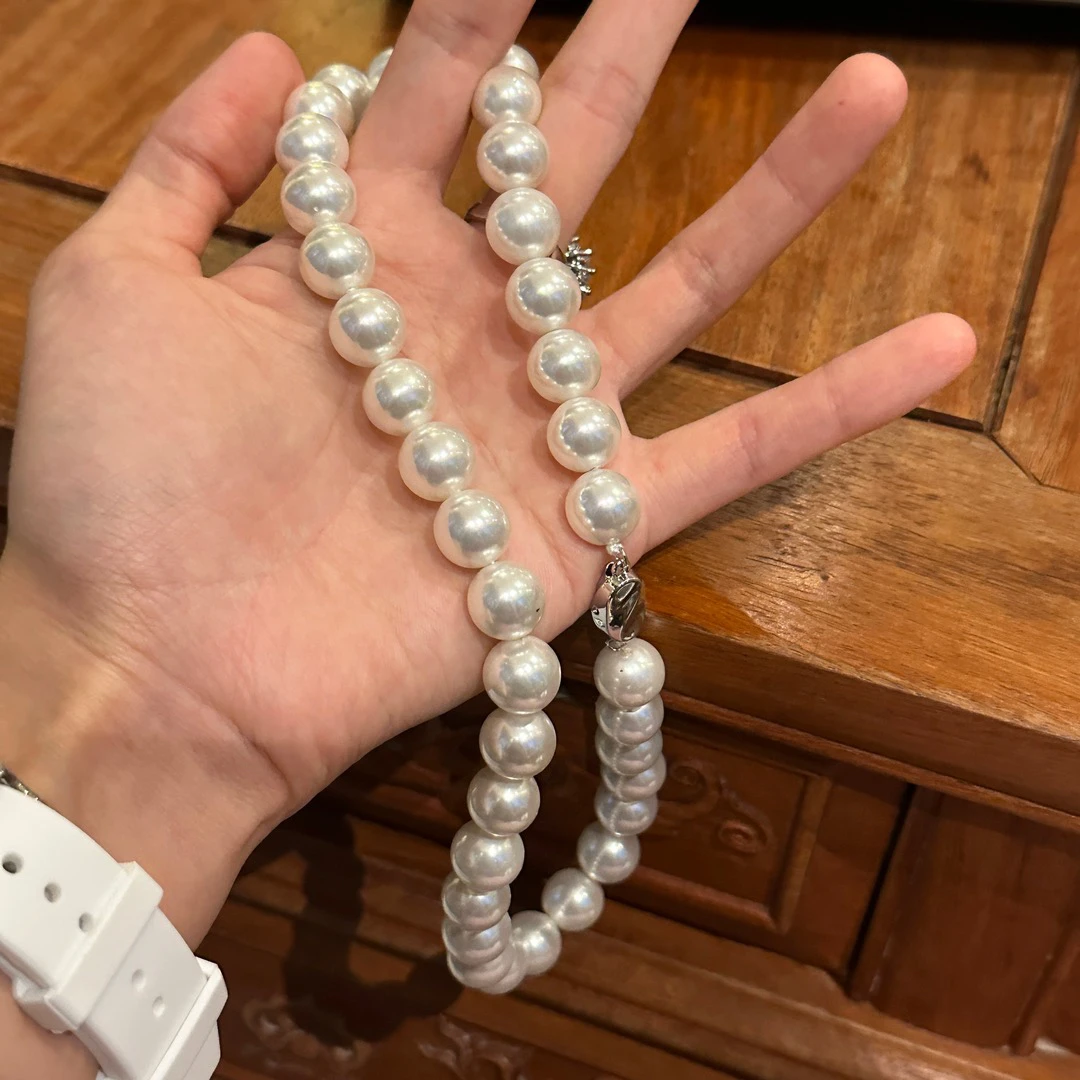 铜合金仿珍珠项链 【6711】Candy-Agoni 愛我久久//