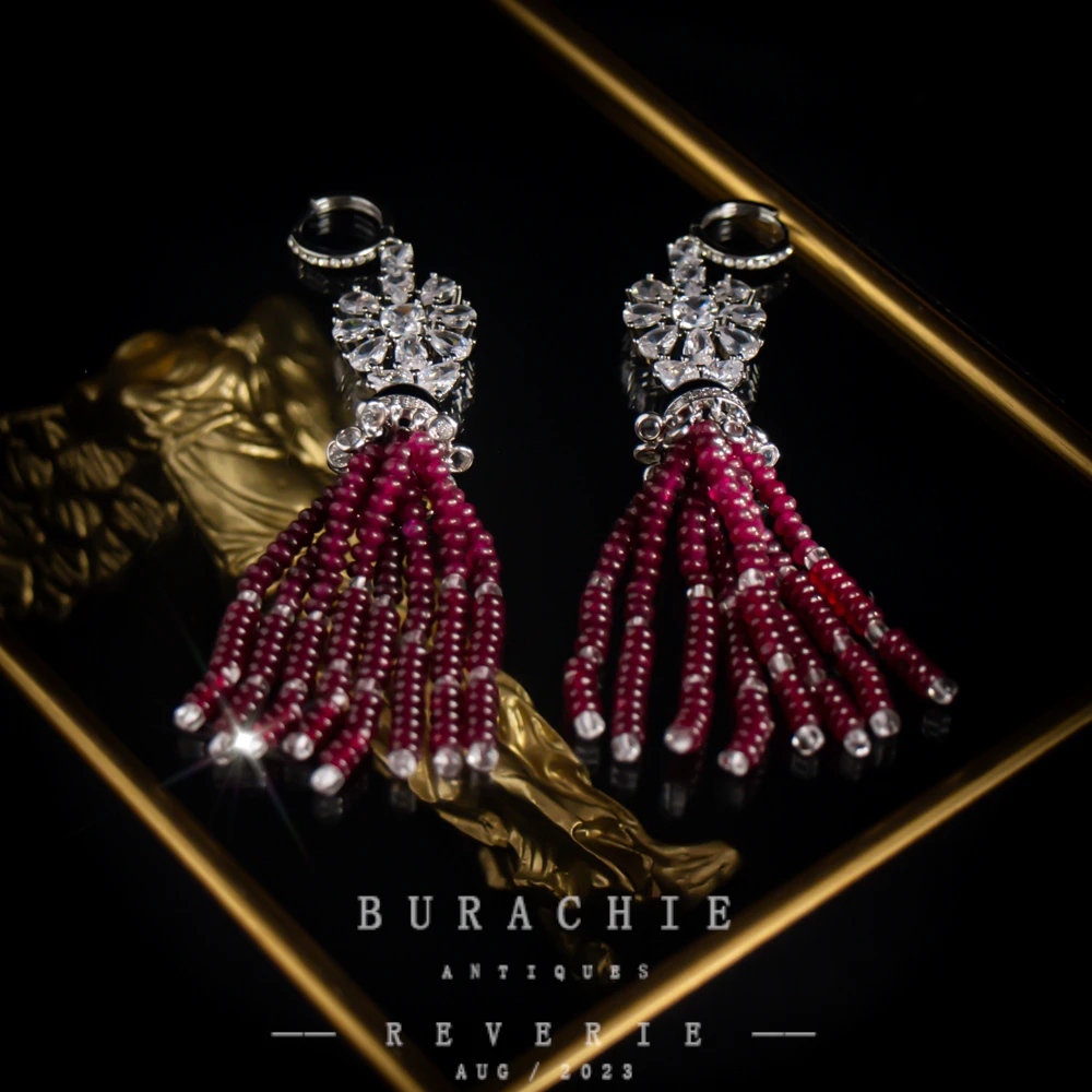 铜合金仿水晶耳饰 【8480】英｜经典原标克拉款CrownFrett工匠流光