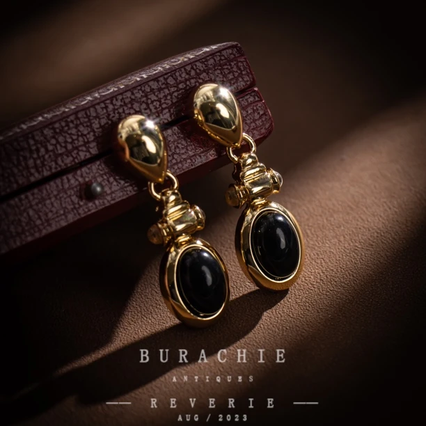 铜合金仿水晶耳饰 【3064】意1 的美物小铺子纯色菜茵耳 饰//耳钉