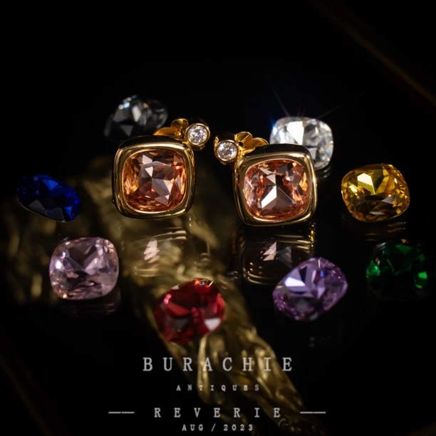 铜合金仿水晶耳饰 【8780】1920珍藏款西洋替换装水钻