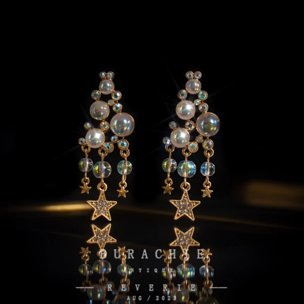 铜合金仿水晶耳饰 周年珍藏英｜经典【4251】原标克拉款CrownFrett