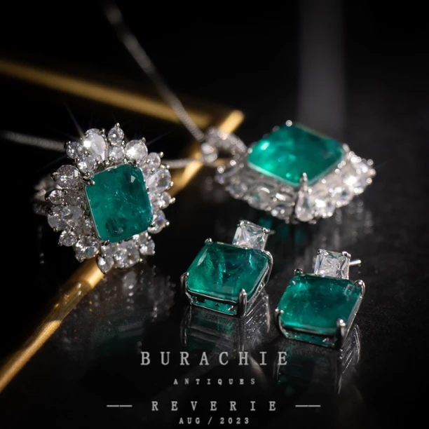 铜合金仿水晶项链 【1758】 英｜经典原标克拉款工匠流光溢彩