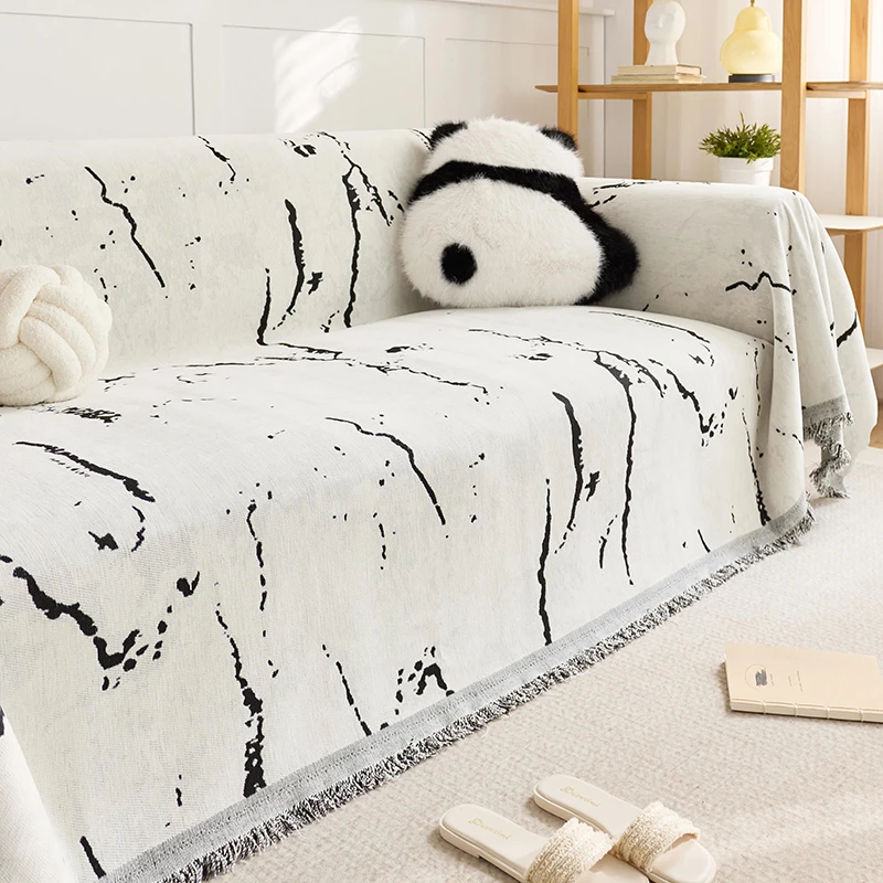 【闪电】新款加厚防猫抓万能通用型沙发巾一片式全盖雪尼尔