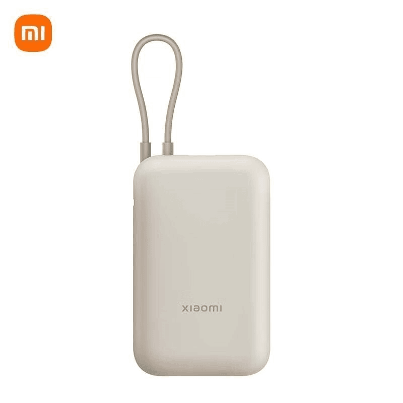 95新 Xiaomi/小米 小米自带线充电宝一万毫安口袋版 颜色随机