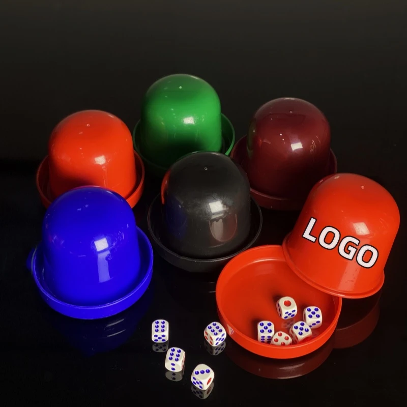 特价色盅骰子套装创意KTV酒吧用品筛盅甩盅摇色子夜店骰盅