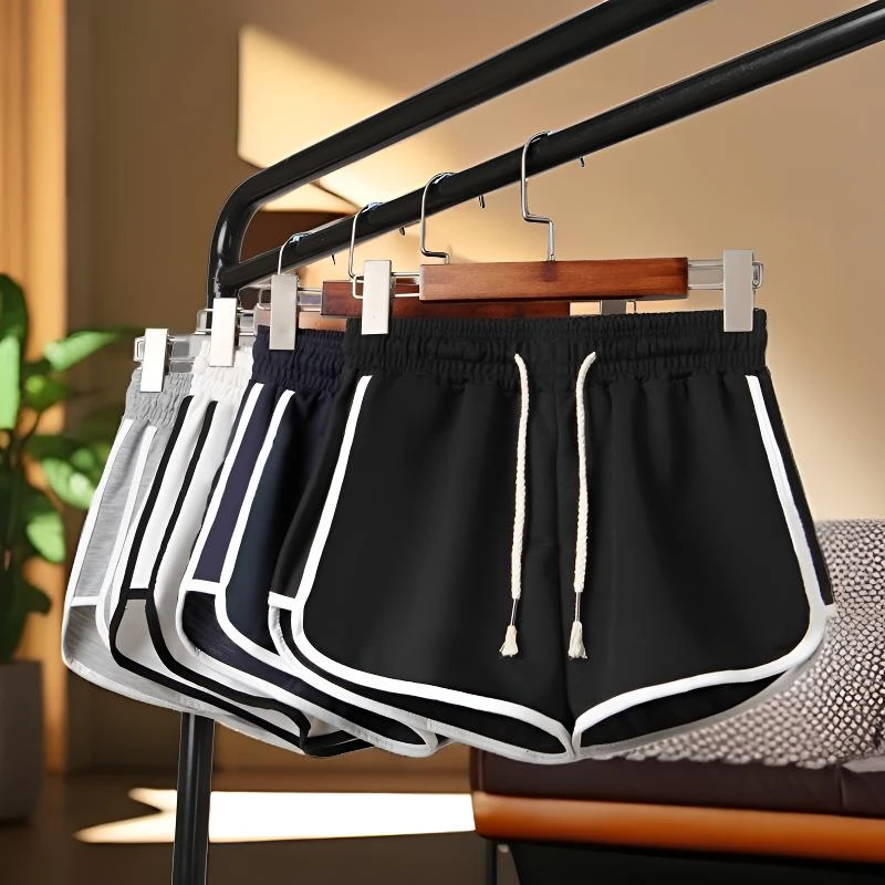 居家睡裤外穿短裤休闲裤夏季薄款三分裤男女跑步运动瑜伽情侣同款