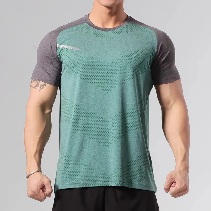 运动速干短袖男跑步健身房训练服T恤吸汗透气篮球宽松大码上衣夏