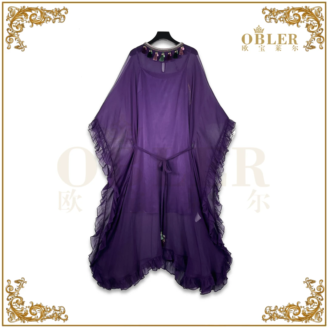【粉丝专属】OBLE新款时尚真丝连衣裙 305-24430