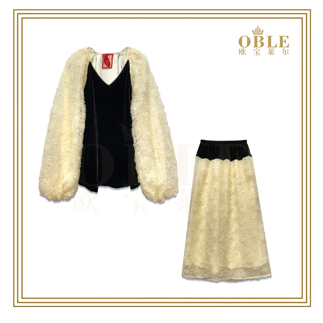【欧宝莱尔】OBLE   欧宝莱尔 新款 真丝连衣裙秋千61-6618