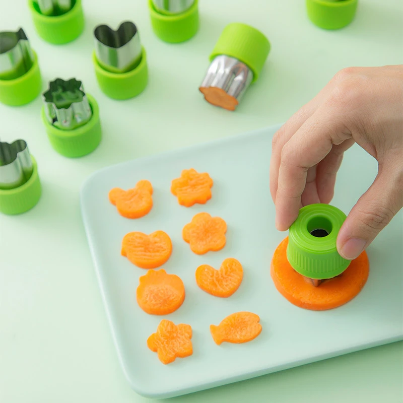 不锈钢胡萝卜造型器蔬菜水果切花器压花模印花模具做宝宝蝴蝶面片