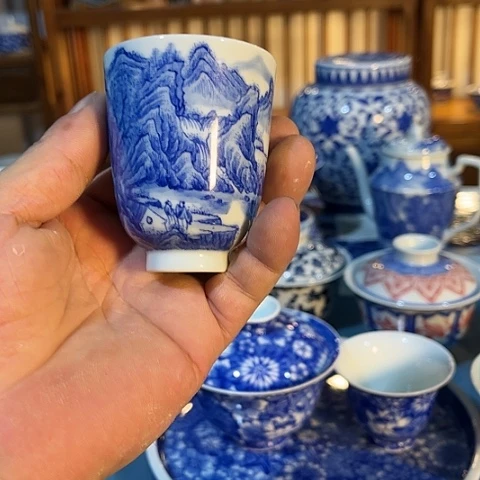 錡镇堂手工手绘闻香杯