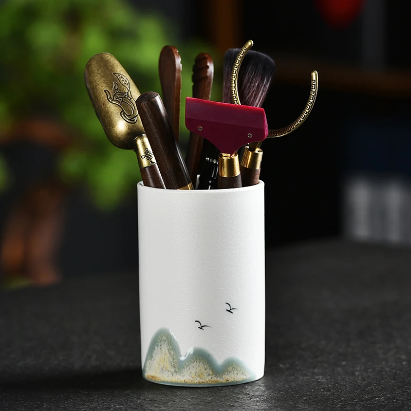 茶道六君子套装功夫茶具配件大全收纳茶杯垫泡茶工具茶桌摆件