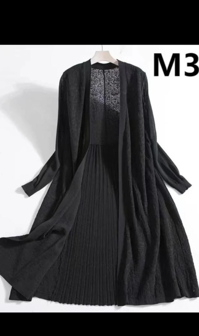 新外搭黑色M3外披显瘦显瘦女装连衣裙长袖轻奢时尚设计感收腰