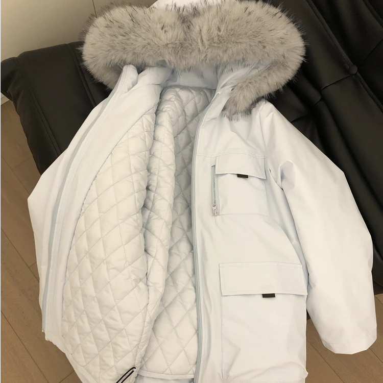 2025冬季新款韩系简约高级感学院风厚款保暖派克棉服外套百搭上衣