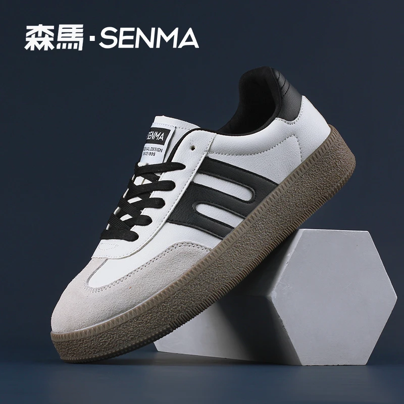 SENMA/森马复古阿甘鞋2025秋季新款休闲运动鞋百搭休闲平底板男鞋