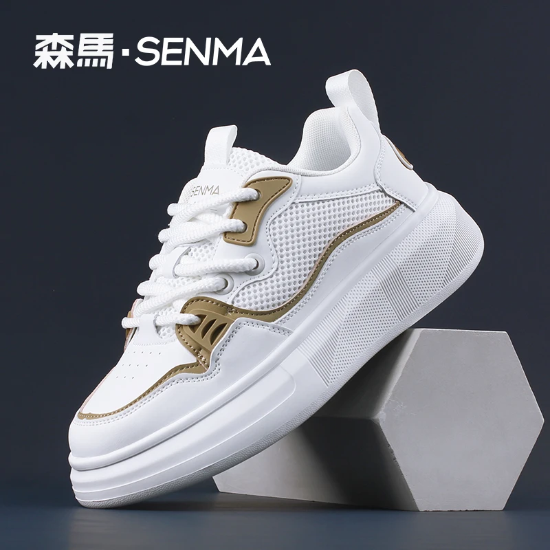 SENMA/森马男鞋休闲情侣款情侣运动鞋2025网面透气轻便休闲跑步鞋