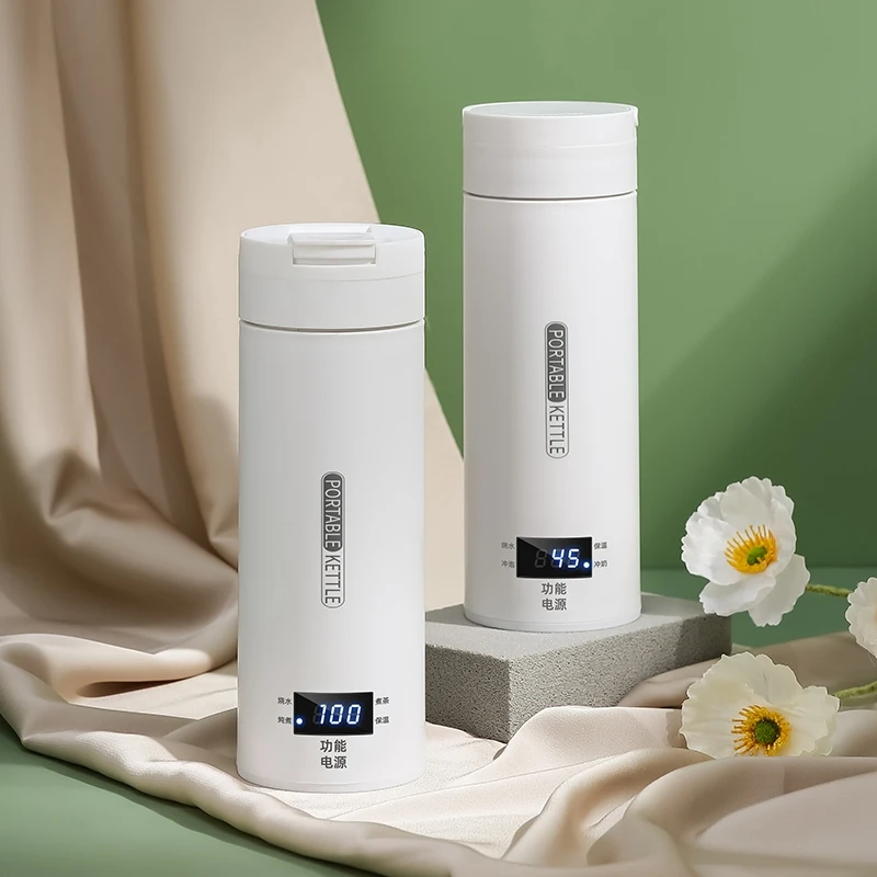 智能加热学生电热水杯一体保温杯便携式旅行迷你小型不锈钢烧水壶