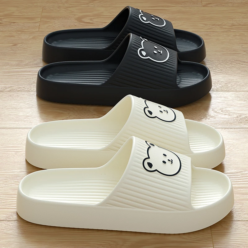 厚底拖鞋男夏季居家防滑浴室洗澡踩屎感软底静音情侣外穿凉拖鞋女