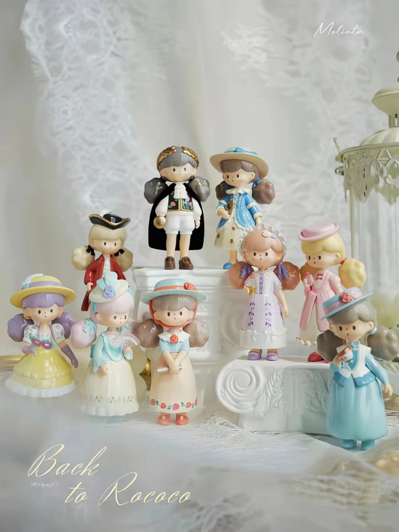正版molinta爆米花妹妹7代梦回洛可可摆件公仔新品(拆盒拆袋)