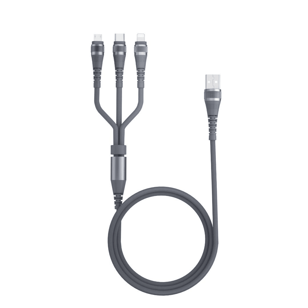 cleer数据线 三合一充电线 一拖三 快充适用于type-c苹果安卓