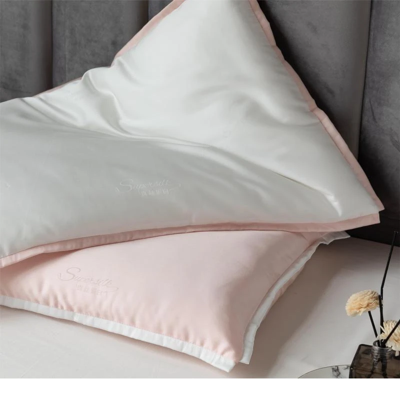 【富士商店】直播  真丝蛋白桑蚕丝枕助睡眠护颈椎羽丝绒枕-MMSD