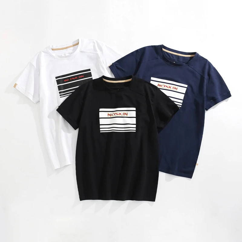 特大码精梳棉弹力肥佬T恤男圆领加肥加大码400斤肥佬夏季印花短袖