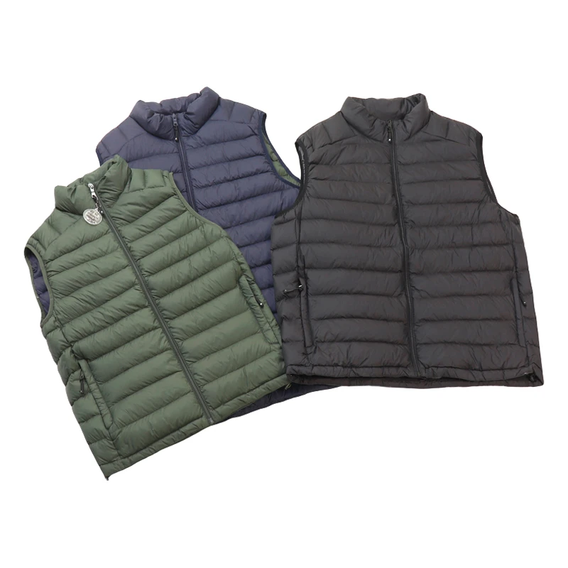 115美刀 索拉 户外轻量羽绒马甲男胖子加肥加大码300斤90鸭绒外套