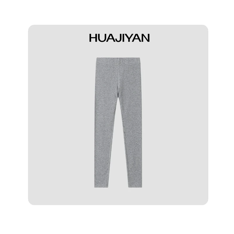 华吉言/HUAJIYAN【打底裤】天丝混纺柔软舒适紧身基础打底裤