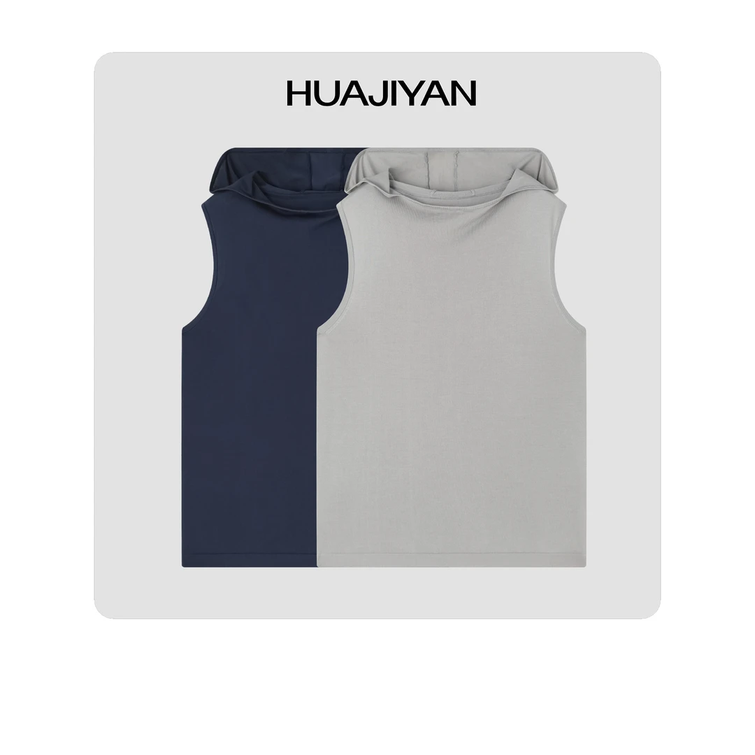 华吉言/HUAJIYAN 【小天】天.丝小荡领雅痞连帽套头衫