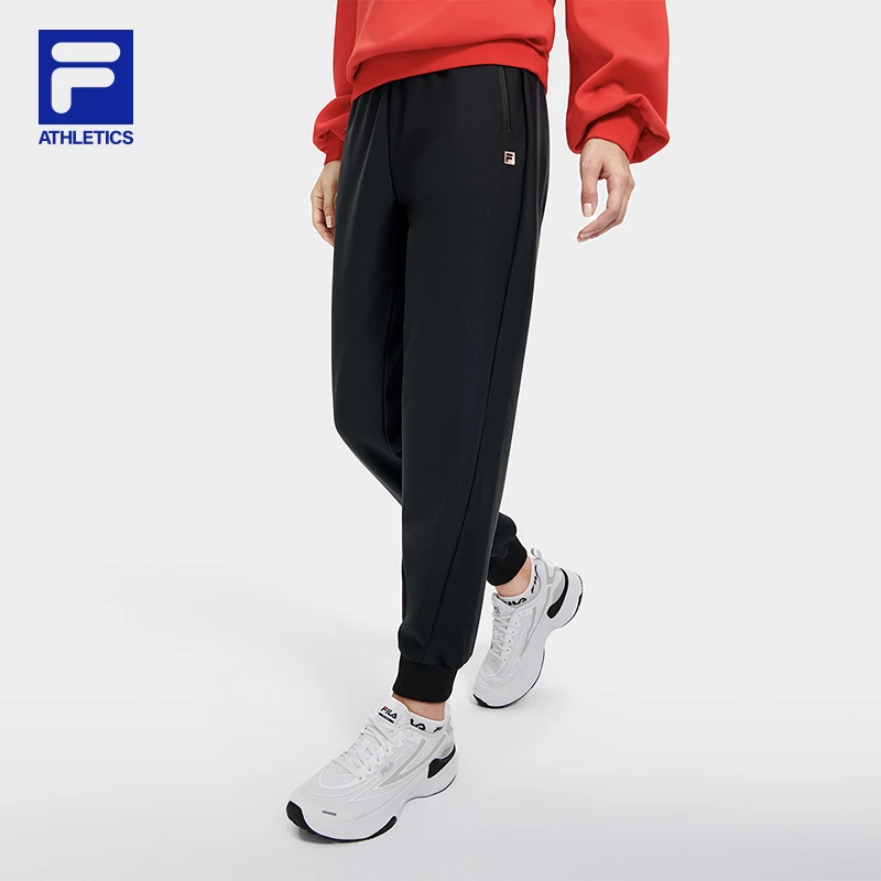 Fila/斐乐女士【弹力速干裤】秋冬新款针织运动长裤A11W311605F