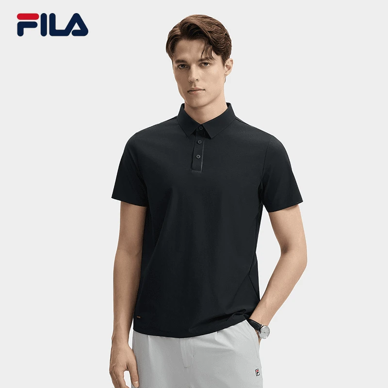 Fila/斐乐男士【BLUE高档商务POLO衫】新款百搭简约短袖F11M432112F