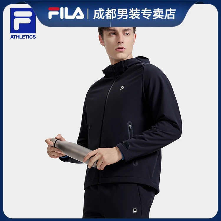 Fila/斐乐【加绒休闲长袖软壳】外套梭织舒适连帽外套A51M411703A