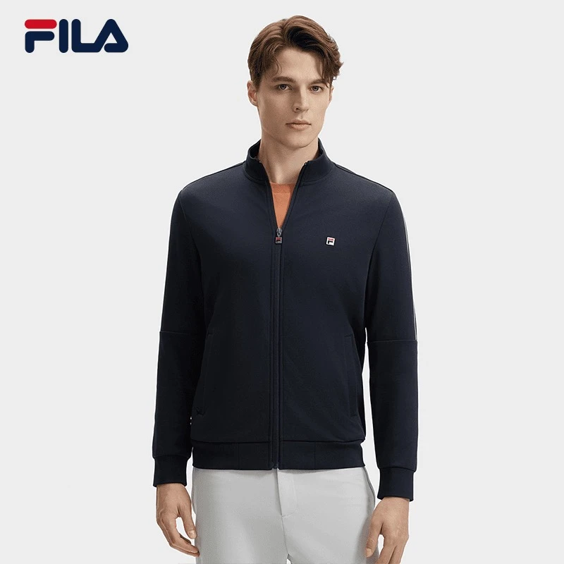 【行政夹克】FILA/斐乐男士外套秋新款休闲百搭黑色宽松F11M431501F