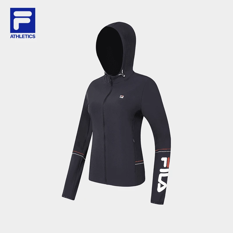 Fila/斐乐女早秋新款【时尚运动休闲显瘦】高弹连帽外套A51W433502A