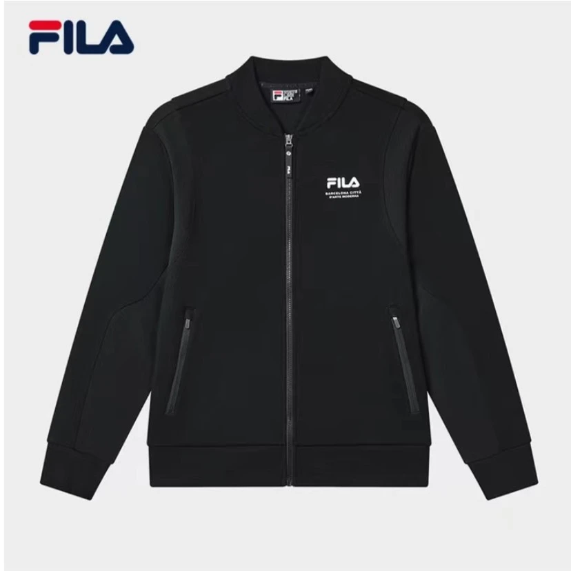 Fila/斐乐【立领外套】男子初秋款商务针织外套休闲百搭F11M319503F