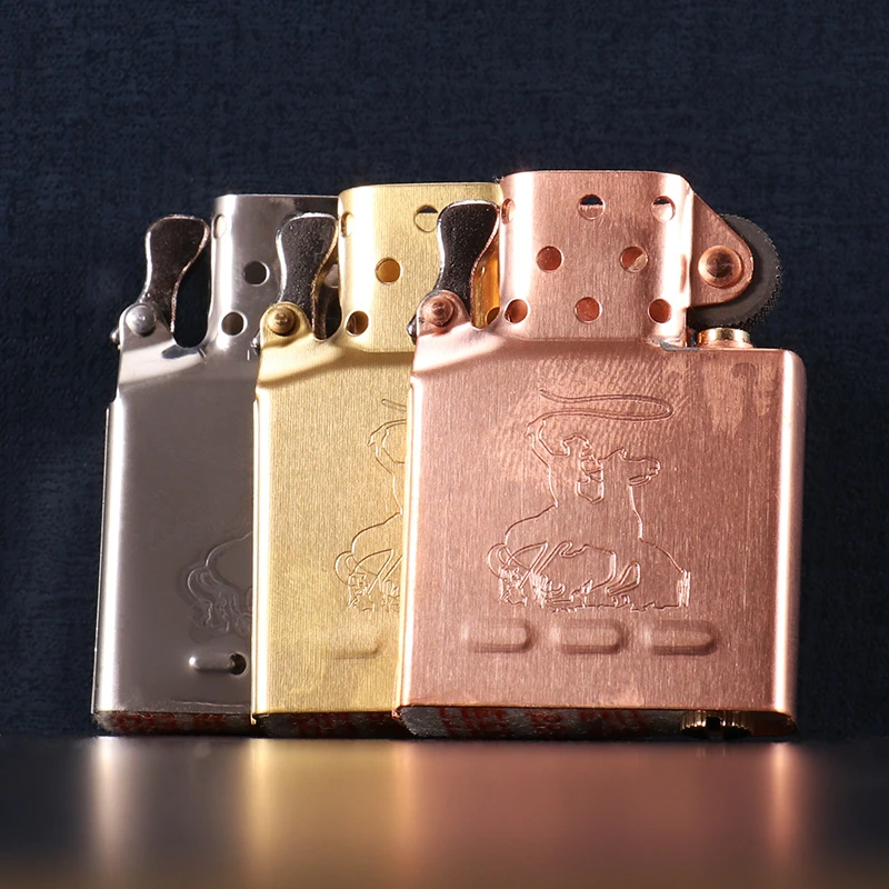 紫铜黄铜煤油打火机机芯内胆适用于Zippo 1941 35 37佐罗首领通用