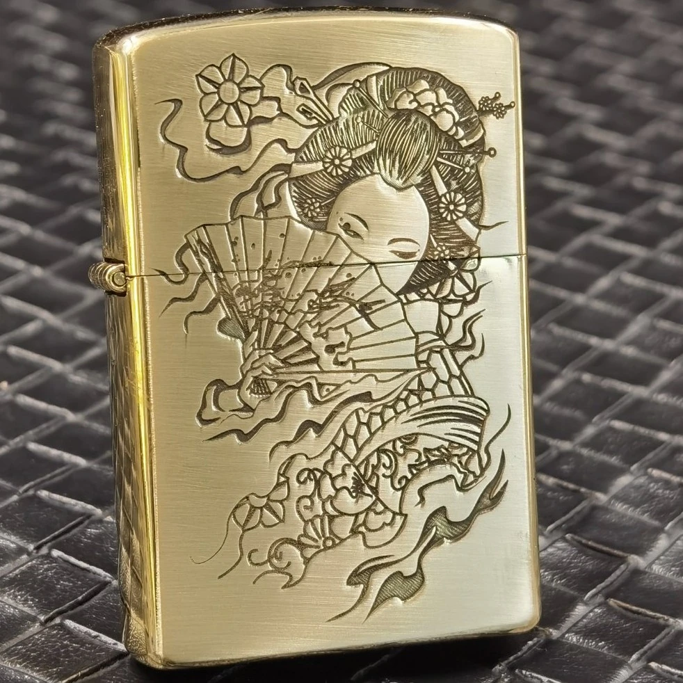 CHIEF/首领黄铜花魁煤油打火机