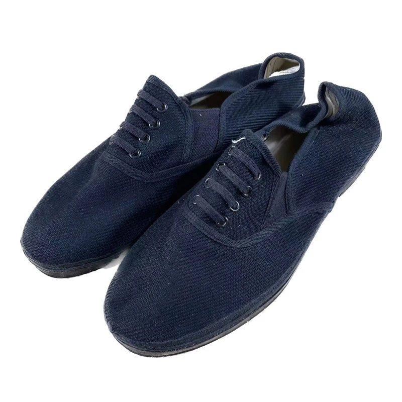 老货男款黑色布鞋老布鞋一脚蹬徒步练功鞋帆布鞋