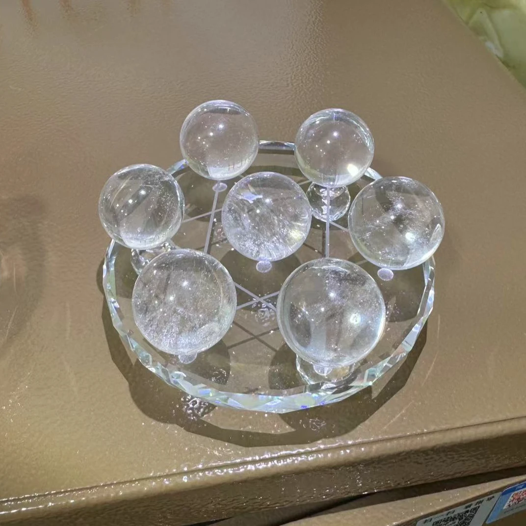 水晶城堡天然水晶球白水晶粉水晶黄水晶巴西水晶摆件送礼佳品礼物