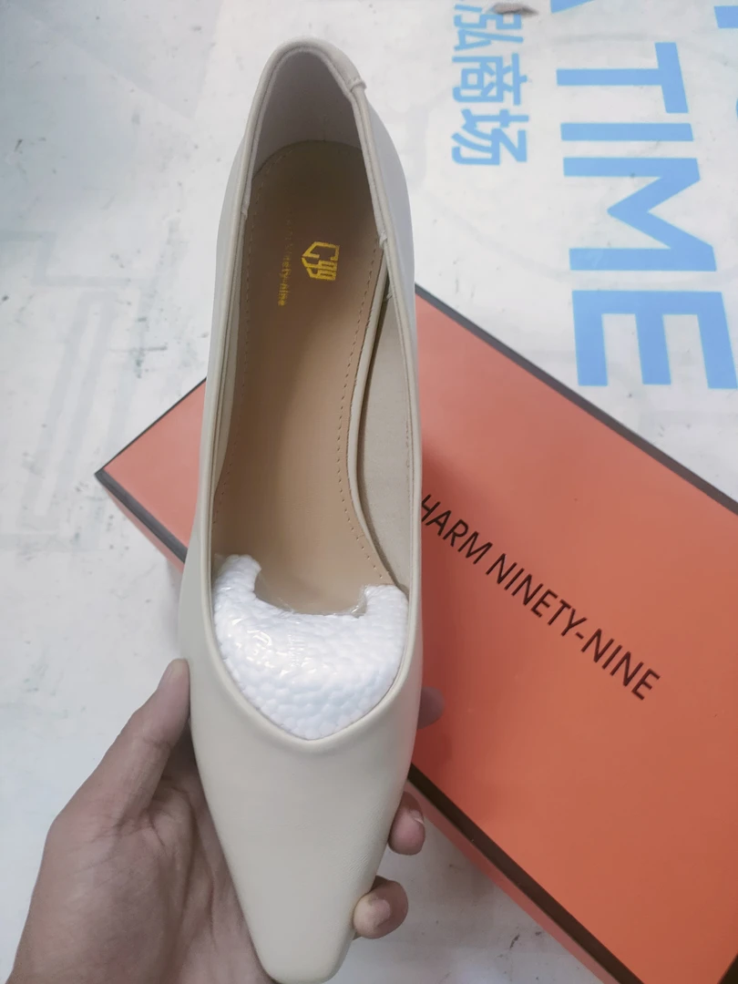 时尚方头浅口复古气质小众优雅单鞋子2389-8