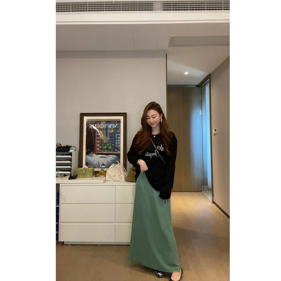 【大文仔】显瘦 百搭半身裙