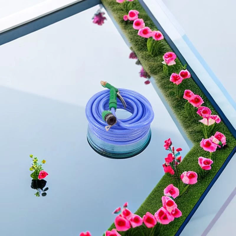 海蓝水管花园软管家用高压洗车水枪水管浇花专用防爆防冻