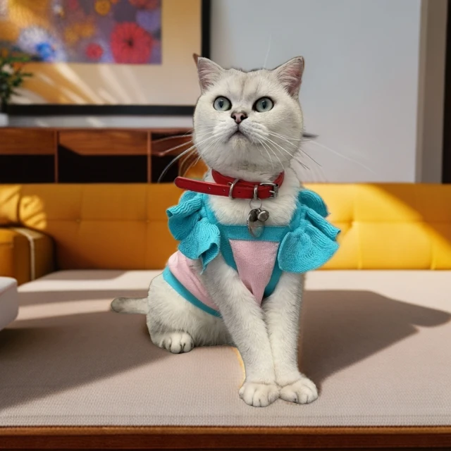 狗狗猫咪夏日清凉冰丝吊带可爱草莓熊透气防晒衣服泰迪比熊约克夏