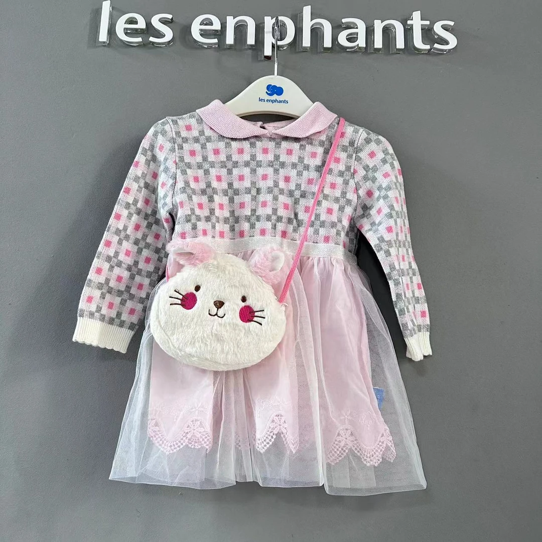 丽婴房儿童线衫连衣裙