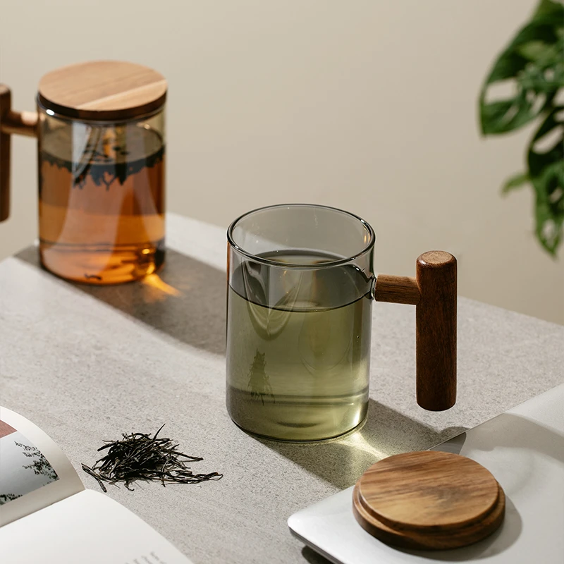 酒店玻璃杯 ins 风家用咖啡杯简约日式茶杯轻奢加厚水杯子大容量